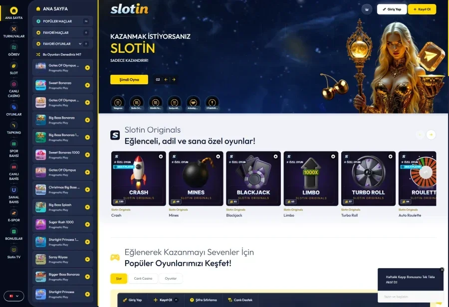 Slotin ekran görüntüsü